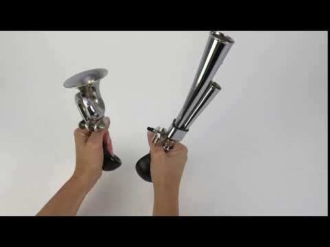 Listen to our “Rubber Bulb Horn, chrome, 3 x” and “Post Horn / Bulb Horn with Rubber Bulb”