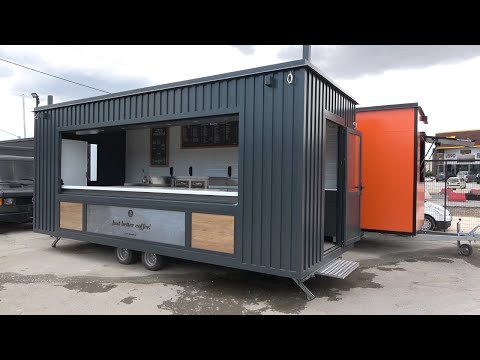 Coffee trailer – Ρυμουλκούμενη κινητή καφετέρια box BRUNO