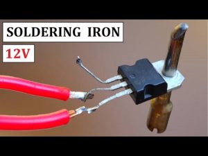 12V DC ( UPS Battery ) Powered Soldering Iron from Dead Old Power Transistor – Project Idea 2020