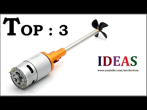 3 Amazing DIY Project Ideas with DC Motor ( Mr. Electron ) 2020  – #2