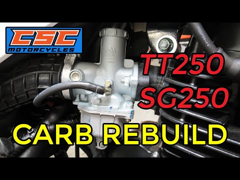 Carburetor Rebuild CSC Motorcycles SG250 and TT250