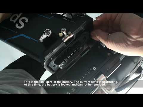 How to open the meter and fold the frame to take out the battery