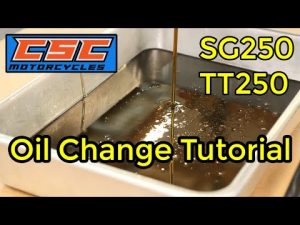Oil Change Tutorial for the CSC SG250 and TT250