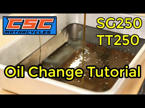 Oil Change Tutorial for the CSC SG250 and TT250