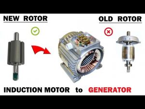 220V 100W AC Induction Motor to LOW RPM Electric Generator – Best Project 2020