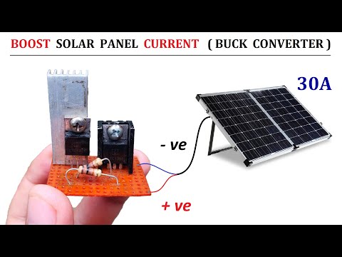 How to make 12v DC to DC Buck Converter | Current (amps) Booster Circuit for Solar Panel