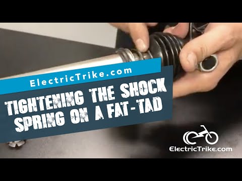 Electric Trike | Tightening the Shock Spring on an Electric Fat-Tad