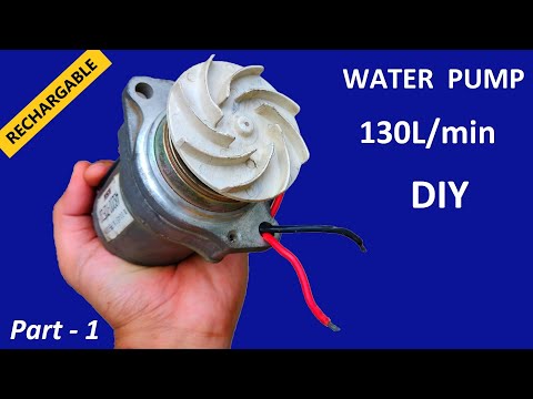 30L/min – Make 12V DC Motor & UPS Battery Operated High Pressure Water Pump | Portable Rechargeable
