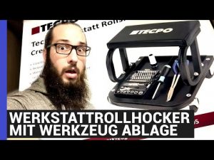 WERKSTATTHOCKER MIT WERKZEUG ABLAGE UND ROLLEN – Postbag #4 – Für die E bike Werkstatt oder Garage