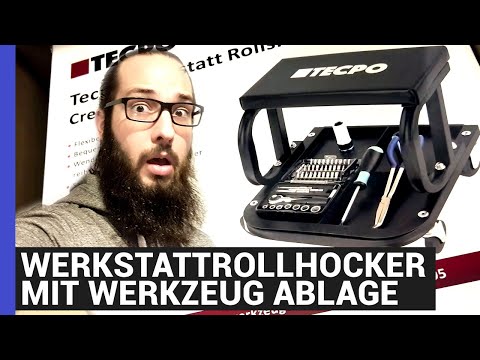 WERKSTATTHOCKER MIT WERKZEUG ABLAGE UND ROLLEN – Postbag #4 – Für die E bike Werkstatt oder Garage