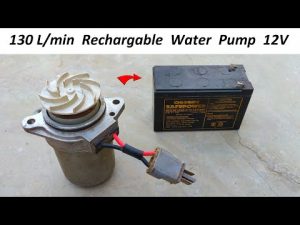 130L/min – Make 12V DC Motor & UPS Battery Powered High Pressure Water Pump | PART – 2