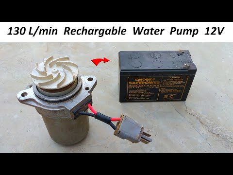 130L/min – Make 12V DC Motor & UPS Battery Powered High Pressure Water Pump | PART – 2