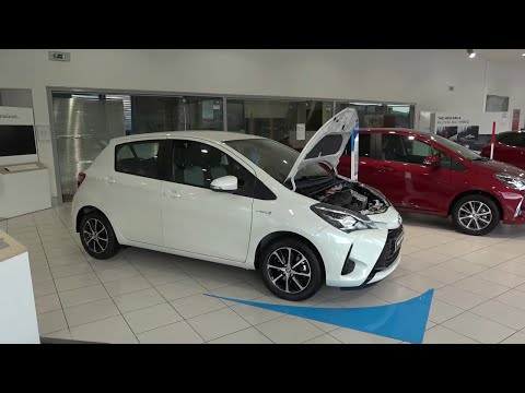 The 2020 TOYOTA Yaris Hybrid Electric interior exterior walkaround