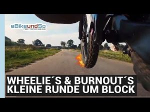 20KW WHEELIE´S UND BURNOUT´S KLEINE RUNDE UM BLOCK – High Power e Bikes