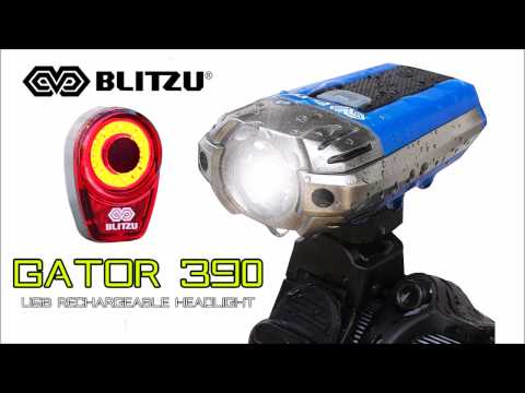 The Best USB Rechargeable Bike Light Set – Blitzu Gator 390 Headlight and Tail Light Combo