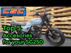Top 5 Accessories for your CSC SG250 Cafe Racer