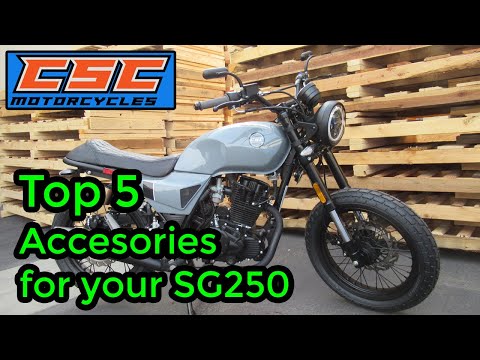 Top 5 Accessories for your CSC SG250 Cafe Racer