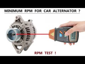 12V 64Amps Car Alternator Minimum RPM Test for 12V DC Output