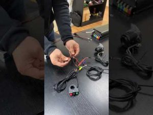 Lights connection video, front and tail light and step-down module for 72V