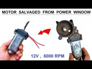 Do Not Throw Away your Toyota Power Window Motor – 12v 10 Amps DC Motor Salvage DIY
