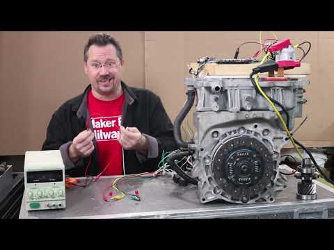 Nissan Leaf Electric Motor as a GENERATOR!