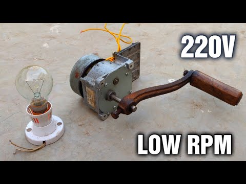 Make Electric Power Generator using 18v Powerful Gear Motor – 180 RPM