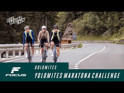 The Ride Beyond Crews most scenic rides in the Dolomites: YOLOMITES MARATONA